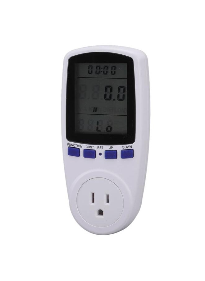 Thoraya Watt Meter LCD Screen Alarm Function Overload Protection ABS Material Electricity Usage Monitor  - Image 4