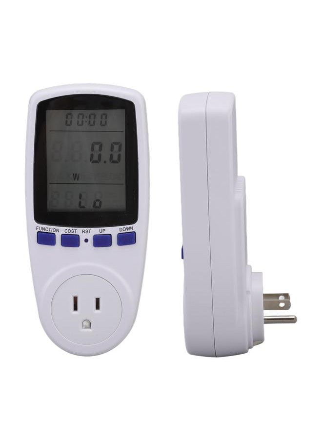 Thoraya Watt Meter LCD Screen Alarm Function Overload Protection ABS Material Electricity Usage Monitor  - Image 5