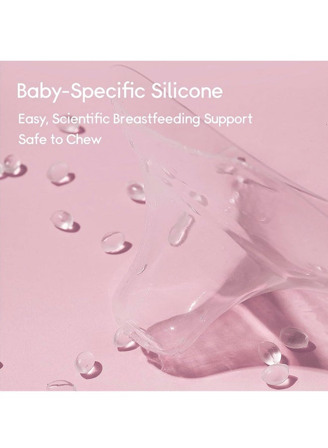 2PCS Nipple Shields Breastfeeding 20MM, Nipple Shell Guards for Nursing Newborn Baby for Breastfeeding with Latch Difficulties or Flat or Inverted Nipples - Image 3