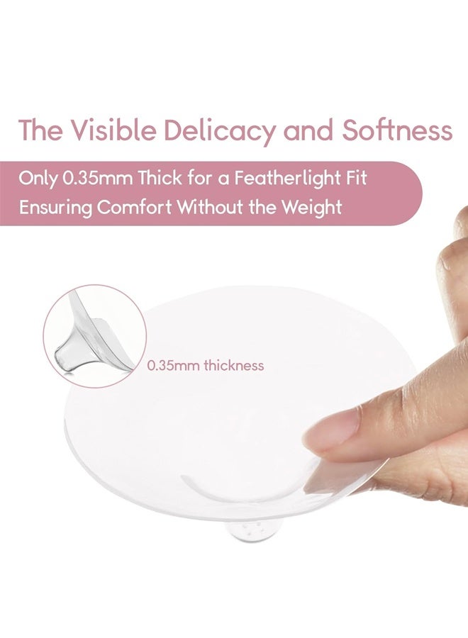2PCS Nipple Shields Breastfeeding 20MM, Nipple Shell Guards for Nursing Newborn Baby for Breastfeeding with Latch Difficulties or Flat or Inverted Nipples - Image 5