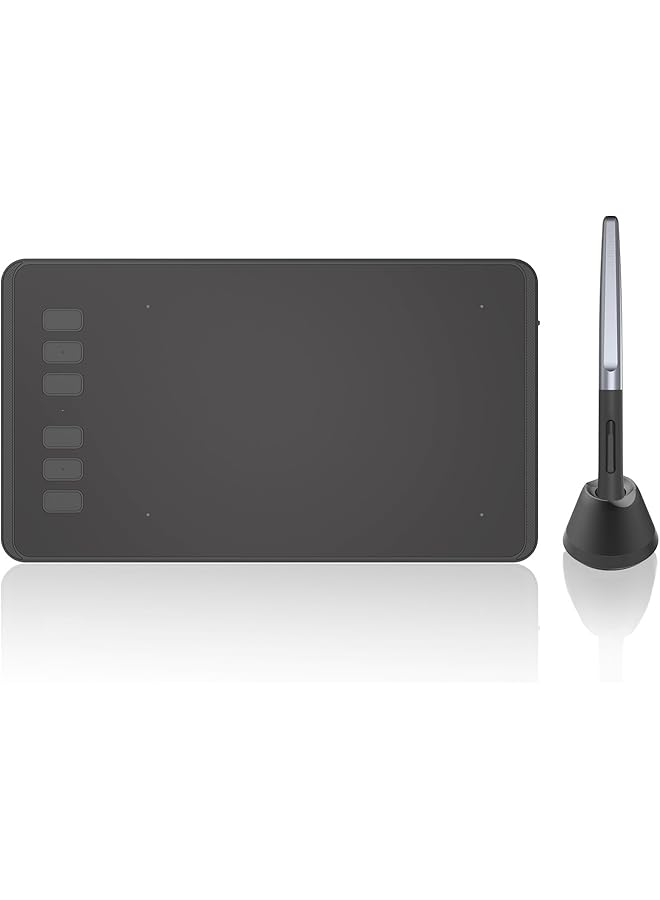 erorex Inspiroy H640P Drawing Tablet Graphics Tablet With Battery Free Stylus 8192 Pressure Sensitivity 6 Hot Keys 6 X 4Inch Pen Tablet For Digital Art Design And Animation Work With Mac Pc And Mobile  - Image 1