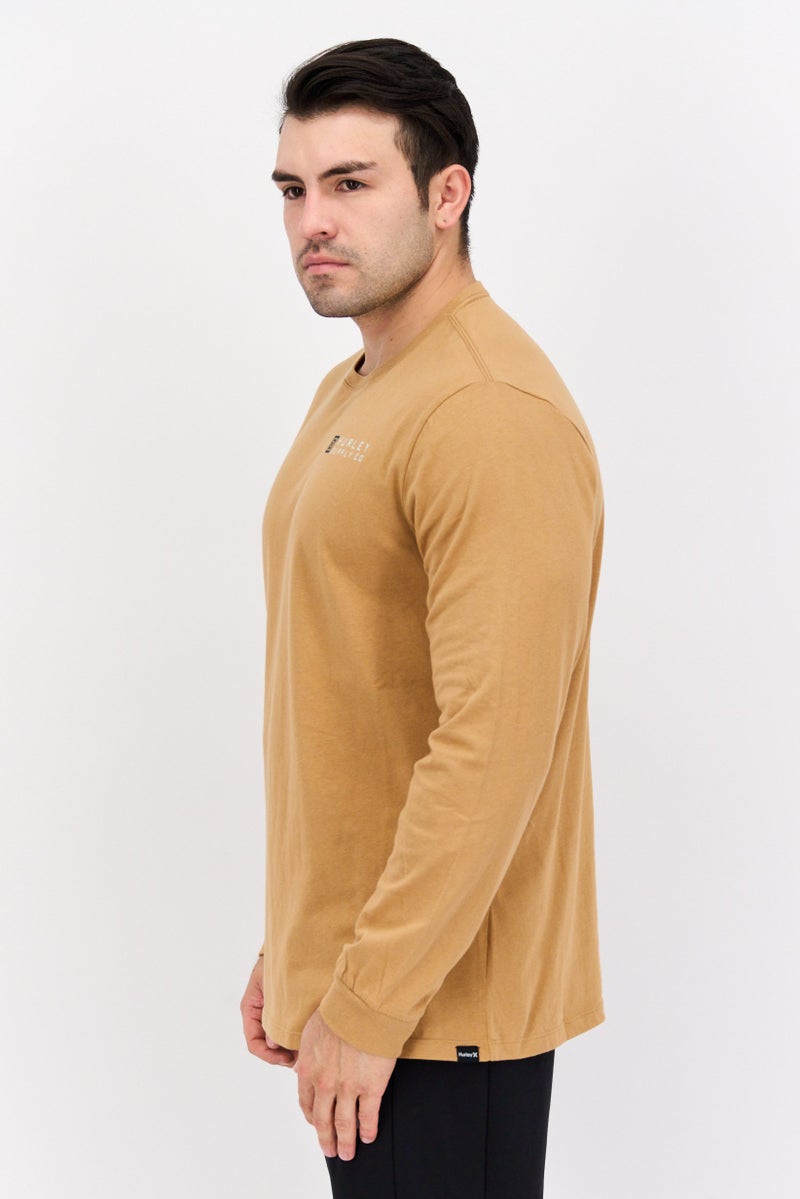 Hurley Men Sportswear Fit Short Sleeve Outdoor T-Shirts, Caramel  - Image 2