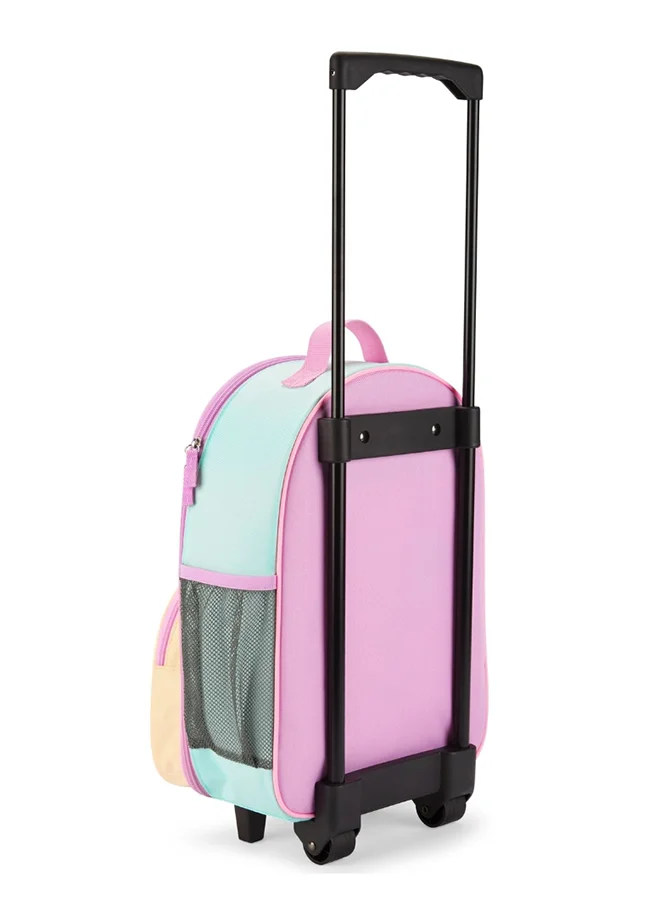 Skip Hop Spark Style Luggage - Ice Cream - Glittery Rolling Travel Bag for Kids
