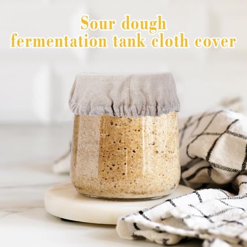 Yeebeny Bread Fermentation Cover, Heat Preservation to Increase Fermentation Cover, Sourdough Bread Proofing Can Be Cleaned and Reused Using Sewn Cloth for Sourdough Starter4 Packs - Image 5
