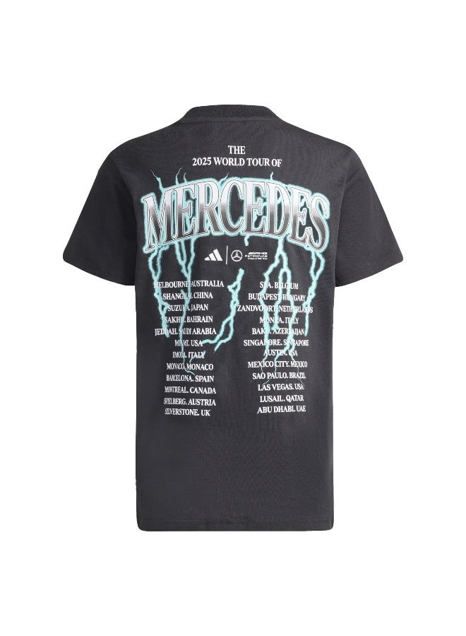 اديداس تيشيرت أديداس أسود رياضي للأولاد 7-8 سنوات - Image 2