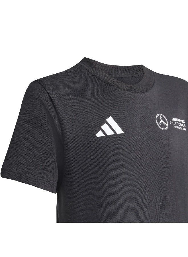 اديداس تيشيرت أديداس أسود رياضي للأولاد 7-8 سنوات - Image 3