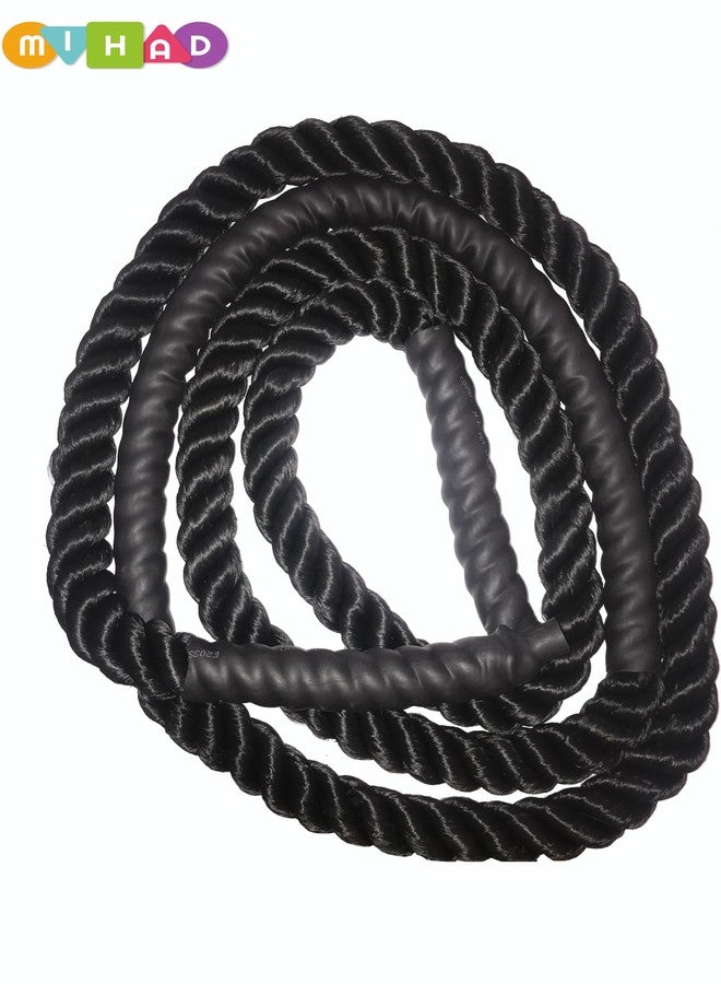Mihad Skipping Rope | Weighted Jump Rope for Fitness | Heavy Battle Rope for Exercise, Workout Rope for Women & Men -10 Ft Length 1 Inch Diameter. - Image 3