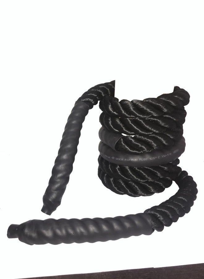 Mihad Skipping Rope | Weighted Jump Rope for Fitness | Heavy Battle Rope for Exercise, Workout Rope for Women & Men -10 Ft Length 1 Inch Diameter. - Image 4