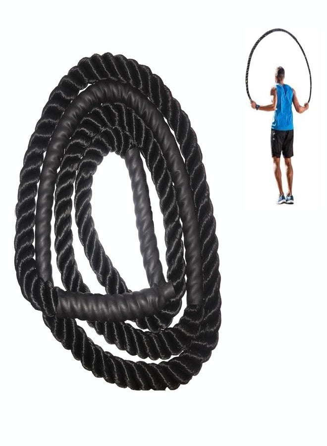 Mihad Skipping Rope | Weighted Jump Rope for Fitness | Heavy Battle Rope for Exercise, Workout Rope for Women & Men -10 Ft Length 1 Inch Diameter. - Image 2