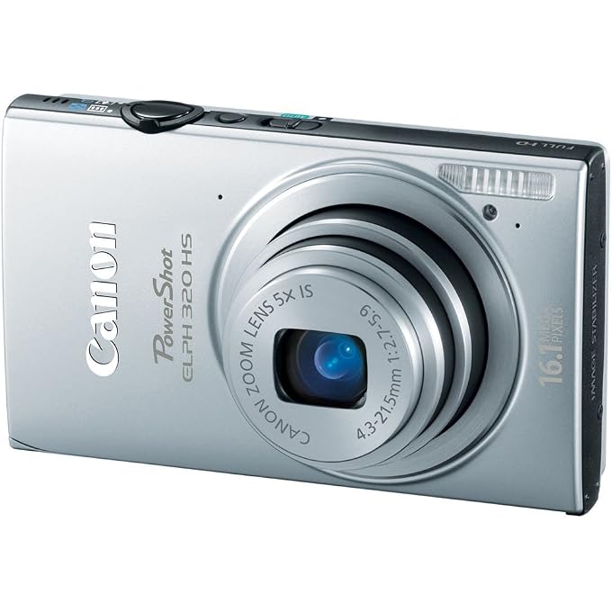 كانون كاميرا ELPH 320 HS الرقمية بدقة 16.1 ميجابكسل مع واي فاي وتقريب بصري 5x - فضي 6021B001 - Image 3
