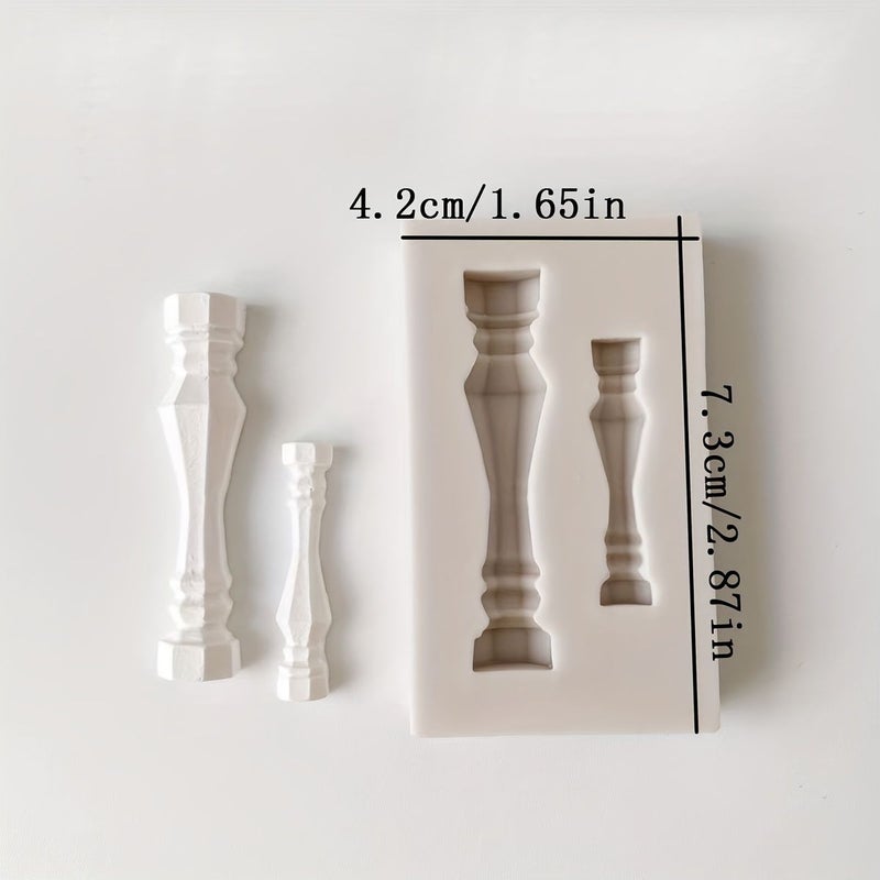 Pillar Silicone Fondant Cake Mould Small Column Sugarcraft Chocolate Form Kitchen Baking Tool - Image 3