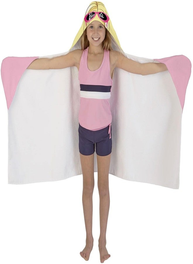 Barbie Bath/Pool/Beach Cotton Hooded Towel Wrap, 24 in x 50 in - Image 2