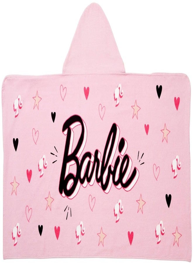 Barbie Bath/Pool/Beach Cotton Hooded Towel Wrap, 24 in x 50 in - Image 1