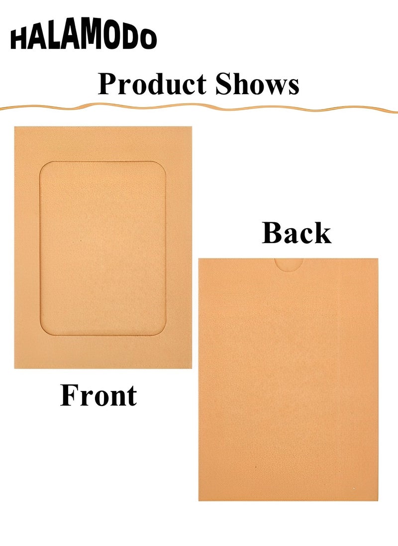 HALAMODO - 10PCS Paper Picture Frames DIY Photo Frames Creative Linkage Mounted Cardboard with Flax String and Clips Photo Frames Collage for Wall Decor - Image 1