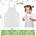 Handepo 35 Pcs Children Artists Aprons Adjustable Chef Apron Kids Painting Aprons for Cooking Kitchen Grilling PaintingWhite Age 713 - Image 4