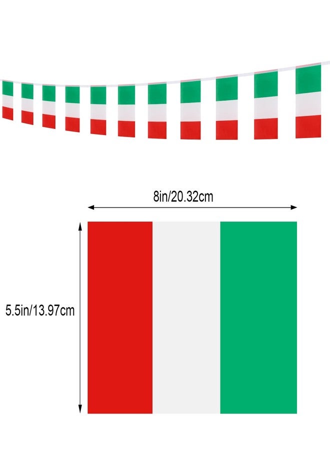 Tegeme 3 Pcs Italy Decorations Includes 2 Flag Tablecloth 108 x 54 Inch National Table Cover with Italy String Flag Pennant Banner National Country Decoration for Sports Events International Festival - Image 2
