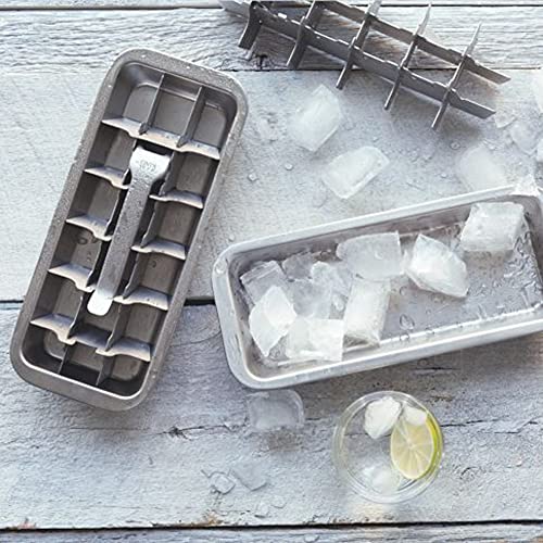 Onyx 18/8 Stainless Steel # ICE001 18 Slot Ice Cube Tray - Image 4