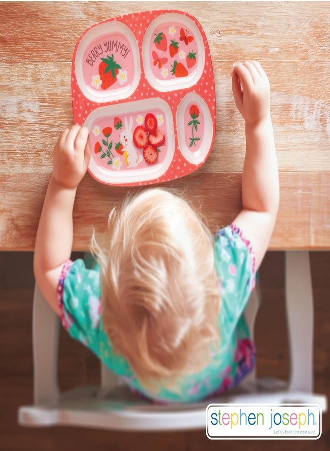 Stephen Joseph, Melamine Dinner Plate for Kids, Toddler Plastic Mealtime Divided Plates, Dinnerware Dishes Set for Picky Eaters Boy and Girls, Dino - Image 5