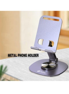 ProOne ProOne Metal Phone Stand - Stable, Adjustable, Anti-Slip - Universal Desk Mobile Holder for 4.5-6.8" Smartphones - Perfect for Video Calls, Movies, & Hands-Free Viewing - Heavy Duty 750g Support - Portable Cell Phone Holder  - Image 5