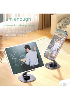 ProOne ProOne Metal Phone Stand - Stable, Adjustable, Anti-Slip - Universal Desk Mobile Holder for 4.5-6.8" Smartphones - Perfect for Video Calls, Movies, & Hands-Free Viewing - Heavy Duty 750g Support - Portable Cell Phone Holder  - Image 4