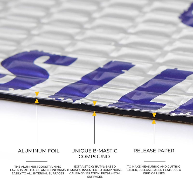 Siless 50 mil Car Sound Deadening Mat - 52 sqft - Image 2