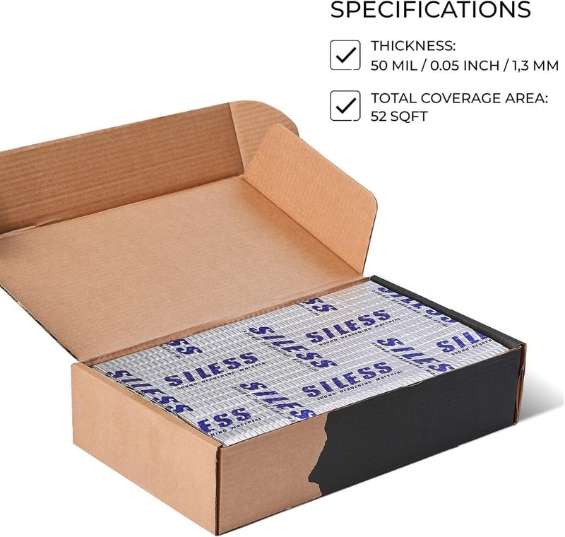 Siless 50 mil Car Sound Deadening Mat - 52 sqft - Image 3