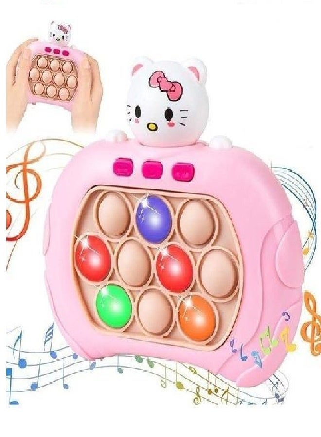 Hello Kitty Fast Push Bubble Game for Kids & Adults, Quick Push Bubble Game, Quick Push Pop It Game Light up Fidget Toy for Kids Gifts Hello Kitty