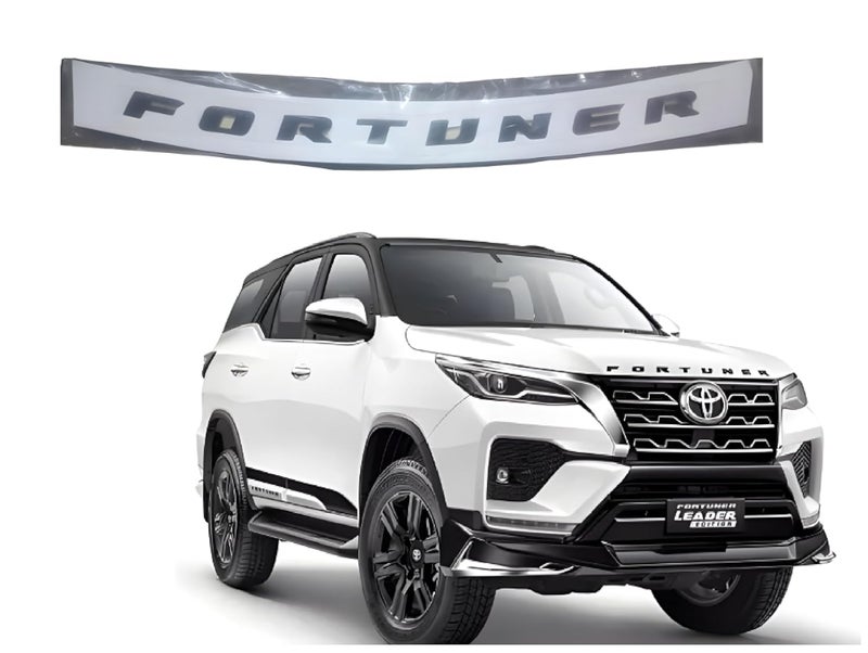 SmartFX حروف 3D كروم لسيارة فورتشنر من SF سمارت فيكس، مونوغرام السيارة، شعار، عبوة من 1 (لون أسود) - Image 1