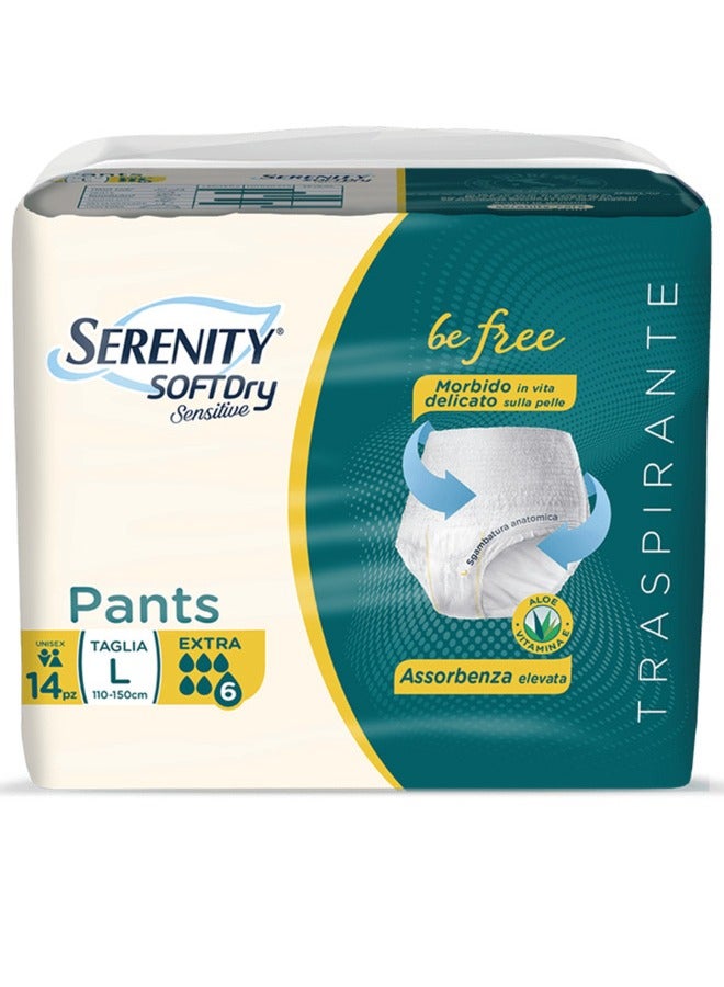سيرينيتي Adult Diapers Soft Dry Pull-Up Briefs Extra Large 14's - Image 1