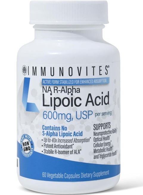 NAR-Alpha Lipoic Acid 600MG 60 Veg Capsules