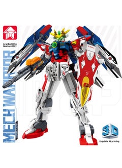 Compatible With Lego Mecha Gundam Semi-mechanical Model Puzzle Assembled Small Particles Children Toy Ornaments Gift-Color:62081 Wings Destroy Mecha [753 Particles]]