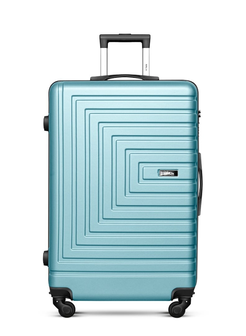 منيك مجموعة الحج من 3 حقائب | عربة بمقبض ناعم من الجوانب الصلبة مع قفل TSA | عجلات دوارة 360° | حقيبة يد - 20 إنش، متوسطة - 24 إنش، كبيرة - 28 إنش | تركوازي - Image 2