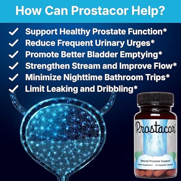 Prostacor - Natural Prostate Support Supplement - Non-GMO, Vegan, Gluten-Free - Image 2