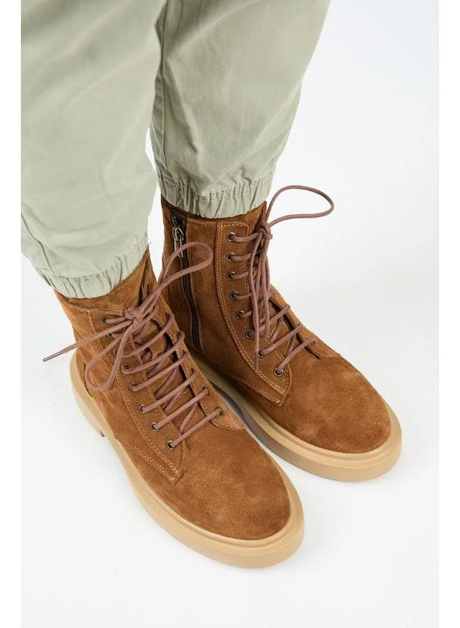 Manijero  (Niro) Women's Real Leather Lace-up Taba Boot. for Women | Best Price UAE