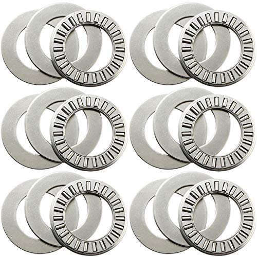 MEETOOT 6 Sets Thrust Needle Roller Bearings NTA1220+2TRA Thrust Needle Roller Bearing with Two Washers 3/4 - Image 1