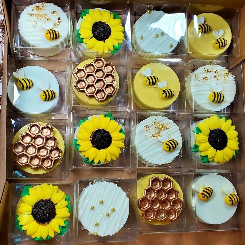 JCXGRVC 50Pack 2" x 2" x 2" Clear Gift Boxes Macaron Boxes Small Gift Boxes Golf Chocolate Boxes Smores Box Chocolate Bomb Box Birthday Wedding Party Favor - Image 5