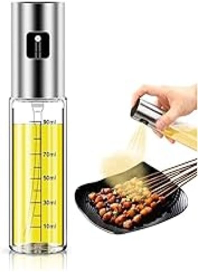 ECVV - ECVV Sprayer Dispenser,Olive Oil Sprayer, Spray Bottle For Oil Versatile Glass Spray Olive Oil Bottle For Cooking,Vinegar Bottle Glass,For Cooking,Baking,Roasting,Grilling - Image 1