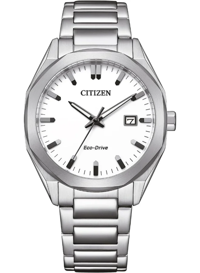 CITIZEN Citizen Men's Analogue Eco-Drive Watch with Stainless Steel Strap BM7620-83A
