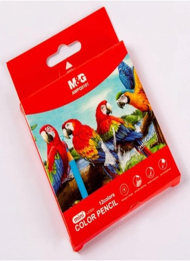 M&G M&G Chenguang Set of small coloring wooden Pencil 12colors - No:AWPQ5101 