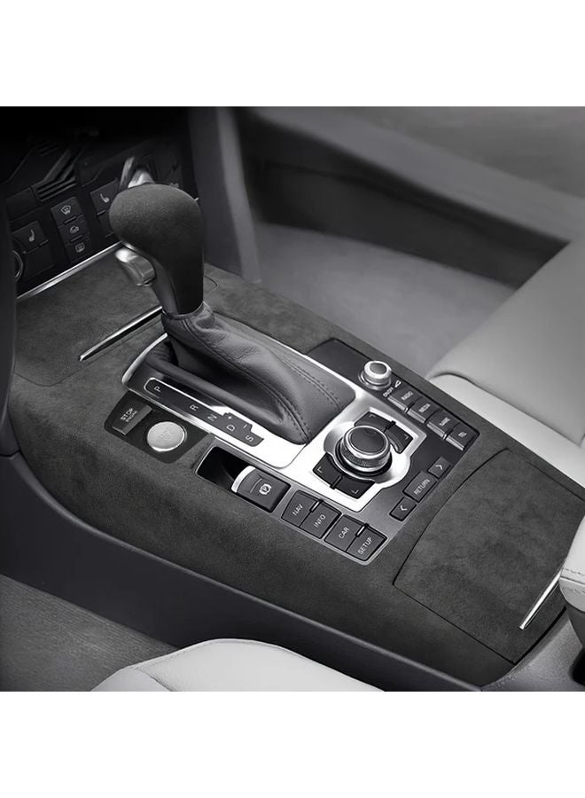 Black Gear Shift Knob Cover For Audi A4 A6 Q5 Q7 2005 2012 - Image 4