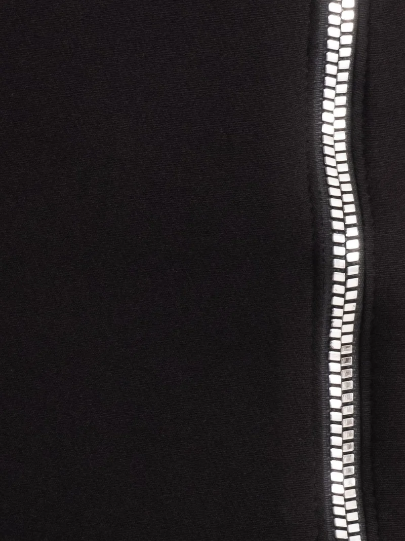 HICCUP Black Mid Rise Zippered Mini Skirt for Women | Best Price UAE