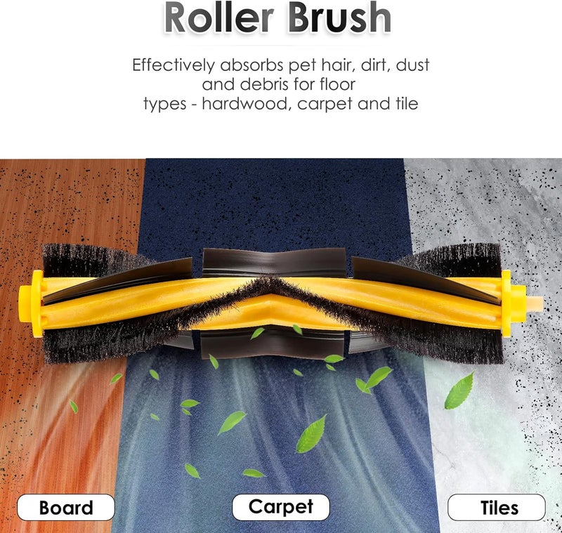 CHAIN PEAK (3 Pieces) N10 Roller Brushes Replacement Parts for Ecovacs DEEBOT OZMO N10 N10 Plus 920 950 T8 AIVI Max T9 T5 N5 N7 N8+ N8 Pro DX55 DX93 DJ65 Robot Vacuum, Main Brush Roller Varied available picks - Image 4