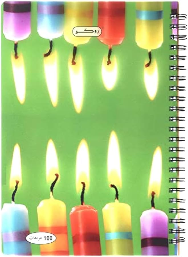 ROCO A5 200 Pages 100 Sheets Double Spiral Bound Square Ruled Notebook Assorted Color - Image 1