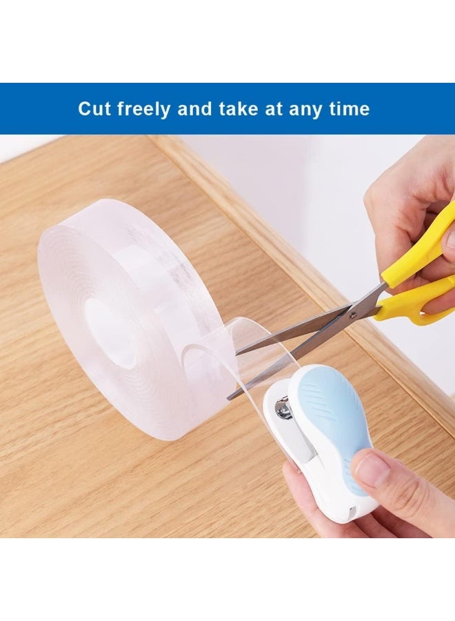 GOGO Fs Double Sided Tape Heavy Duty, Nano Gel Washable Traceless Removable Mounting Tape, Clear Adhesive Sticky Tape Reusable Washable Waterproof Tape 50Mm X 6M - Image 3