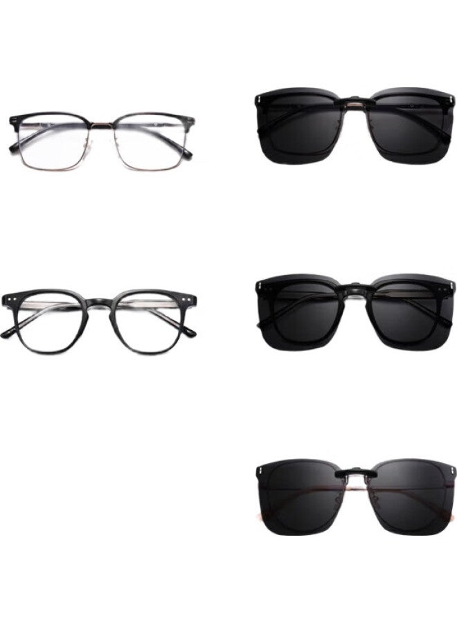 Lesca Lunetier Polarized Clip-On Sunglasses For Men, Clip-On Myopia Sunglasses, Driving And Fishing Specialized Glasses, Flip-Up Style For Women - Image 1