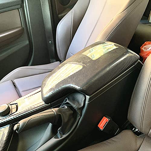 LIMBQS 328i 435i Armrest Cover, Carbon Fiber Color Center Consoles Pad for BMW F30 F32 F34 (ABS Material) (F30 2012-2019) - Image 5