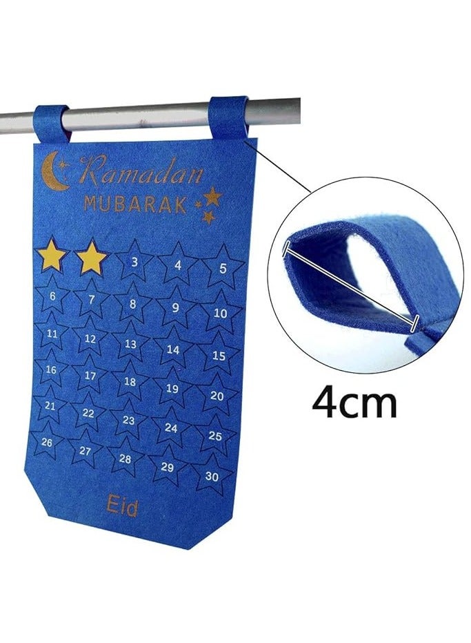 Boxwoods Ramadan Mubarak Count Down For Eid Blue Advent Calendar for Kids - Image 2
