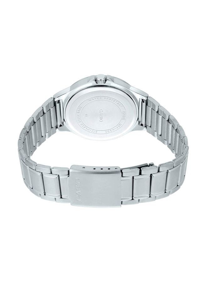 كاسيو ساعة كاسيو انتايسر MTP-V300D-2AVUDF للرجال، أنالوج مقاومة للماء، 42 ملم، فضي - Image 2