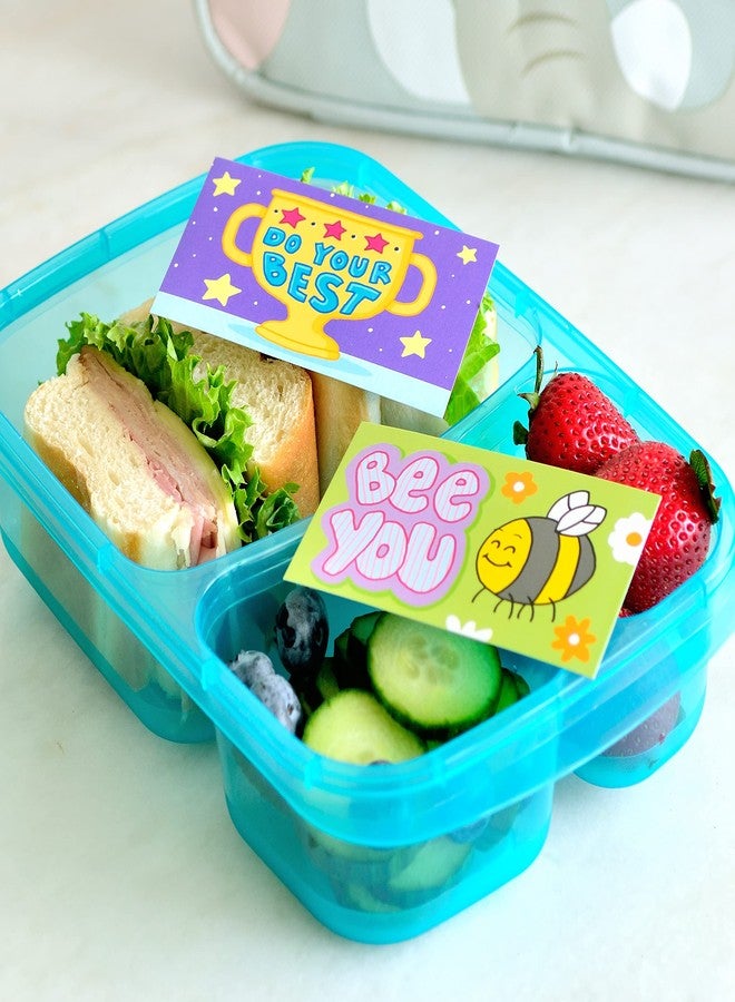 Youngever 300 Pack Lunch box cards for kids, 50 Unique Design, Lunch Box Notes, Motivational and Inspirational Thinking Cards - Image 2