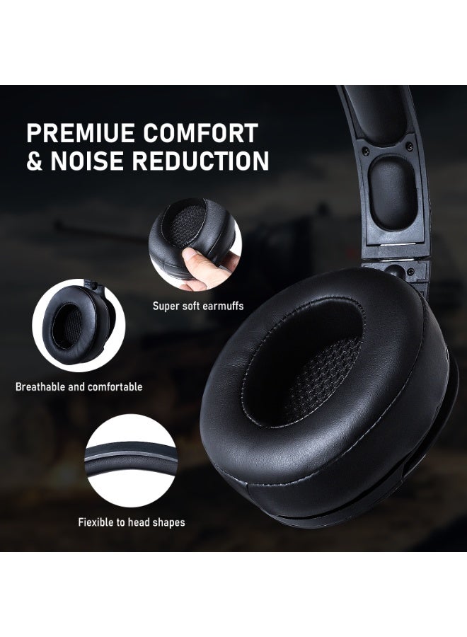 ONIKUMA K9 3.5mm Wired Gaming Headset Removable Cat Ears Headphones Noise - Image 4
